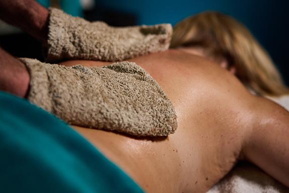 Person having a baobab treatment