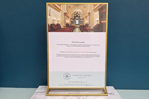 Image of an example gift voucher