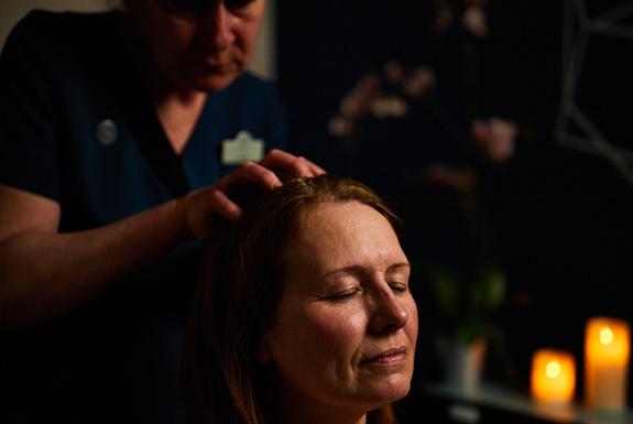 Indian head massage image